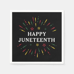 Happy Juneteenth Celebrate Black Independence Day Napkin