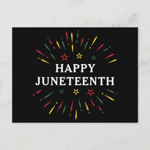 Happy Juneteenth Celebrate Black Independence Day Postcard