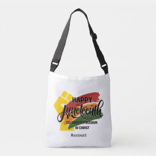 HAPPY JUNETEENTH Christian Crossbody Bag