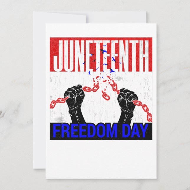 happy juneteenth freedom african american holiday invitation (Front)