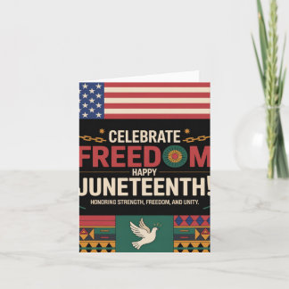 Happy Juneteenth Greeting Holiday Card