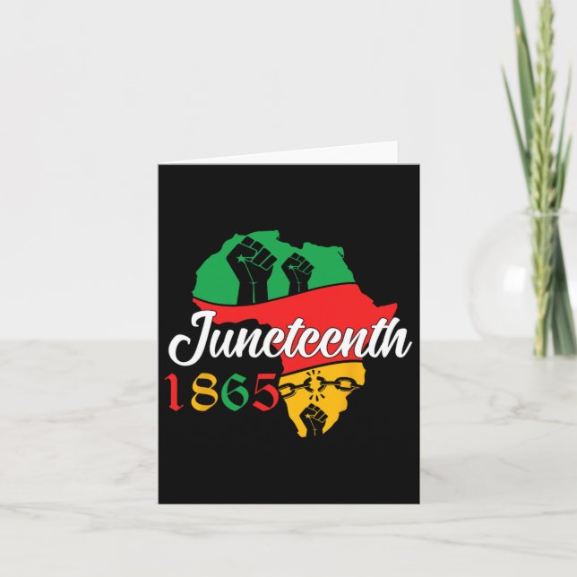 Happy Juneteenth Is My Independence Day Free Ish B Card (Front)