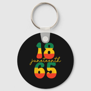Happy Juneteenth Is My Independence Day Kid Black Key Ring