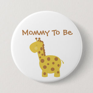 Happy Jungle Baby Shower Mummy To Be Button