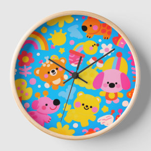 Happy Jungle Wall Clock