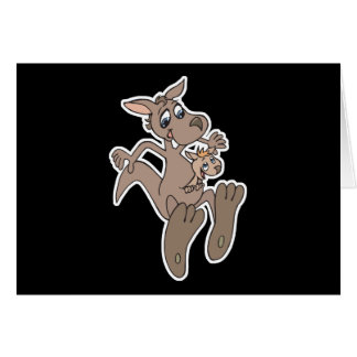 happy kangaroo and joey