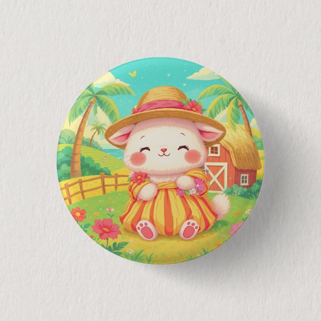 HAPPY KAWAII HAWAII BUTTON (Front)
