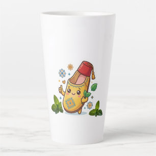 Happy Kawaii Moroccan Balgha - Traditional Yellow Latte Mug