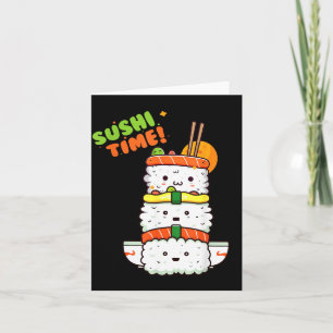 Happy Kawaii Sushi and Sunshine Ready for Summer Card