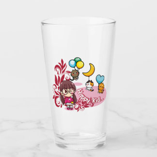 Happy Kid Drinkware Glass