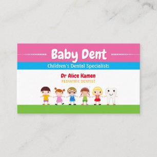 Happy Kids and Tooth Paediatrics Dentist Business Card