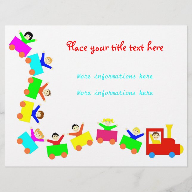 Happy Kids Train Flyer (Front)