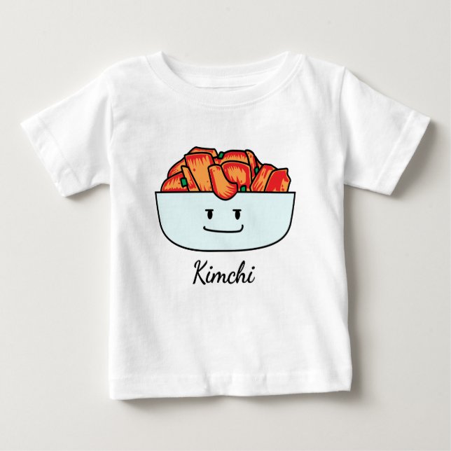 Happy Kimchi Kimchee Bowl - Happy Foods Designs Baby T-Shirt (Front)