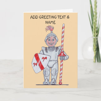 Happy knight card
