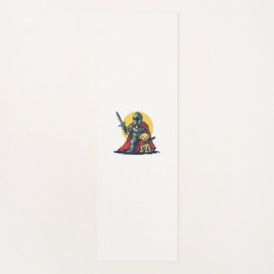 Happy Knight with dog for funny adults and kids Yoga Mat