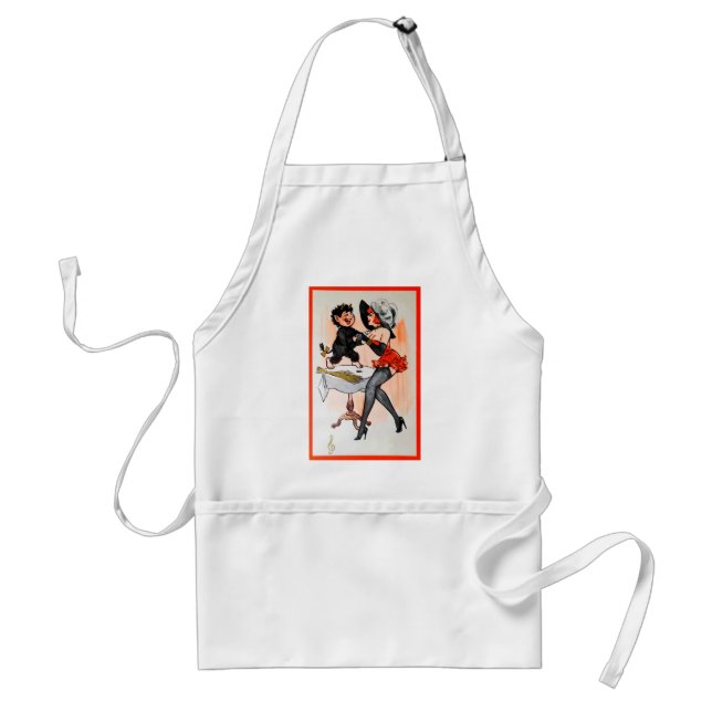 Happy Krampus with Temptress Vintage Christmas Standard Apron (Front)