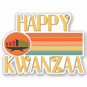 Happy Kwanzaa 7 Candles, Kiss Cut