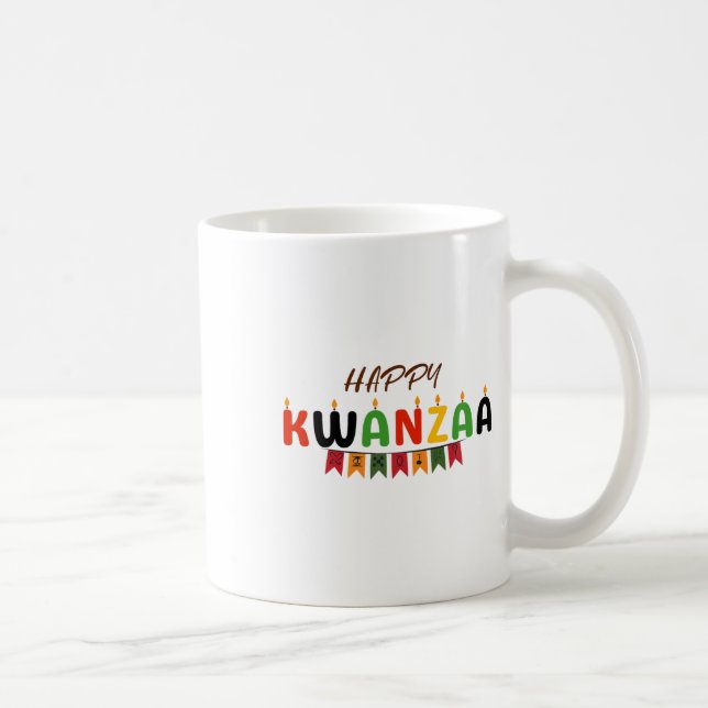 Happy Kwanzaa - 7 Principles Of Kwanzaa Tees  Coffee Mug (Right)