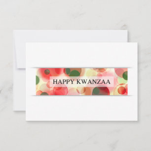 happy kwanzaa (bokeh) invitation