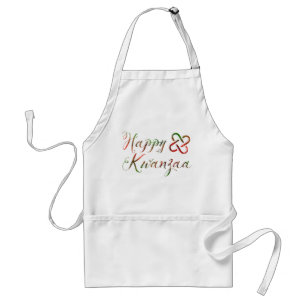 Happy Kwanzaa Bokeh Umoja Standard Apron