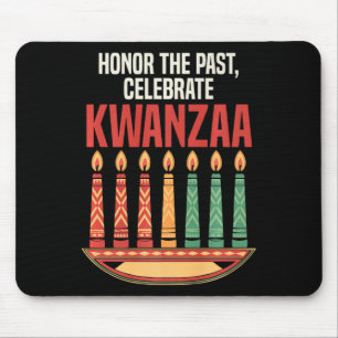 Happy Kwanzaa Candles Africa Holiday African Ameri Mouse Pad