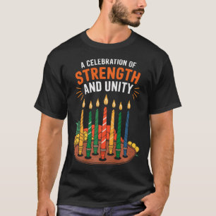 Happy Kwanzaa Candles Africa Holiday African Ameri T-Shirt