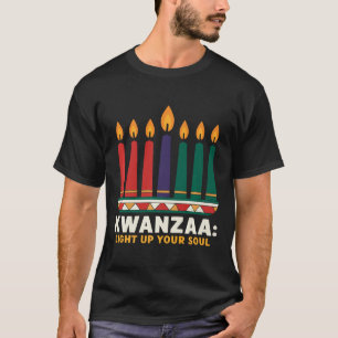 Happy Kwanzaa Candles Africa Holiday African Ameri T-Shirt