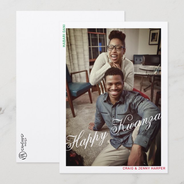 Happy Kwanzaa Card (Front/Back)