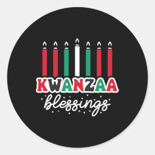 Happy Kwanzaa Celebrate African Classic Round Sticker