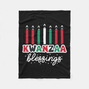 Happy Kwanzaa Celebrate African  Fleece Blanket
