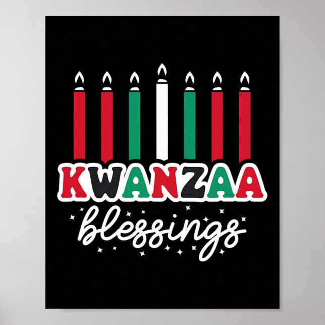 Happy Kwanzaa Celebrate African  Poster (Front)