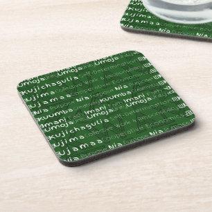 Happy Kwanzaa Coaster