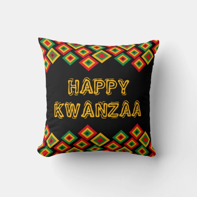 Happy KWANZAA Cushion (Front)