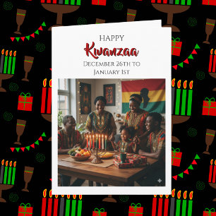Happy Kwanzaa - December December 26 to January 1 Card
