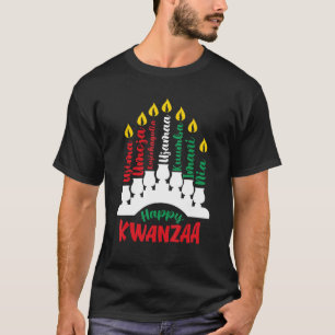 Happy Kwanzaa Decoration African American Peace Lo T-Shirt