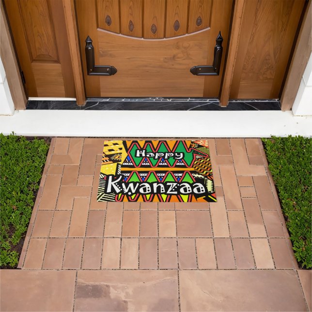 "Happy Kwanzaa" Doormat (Outdoor)