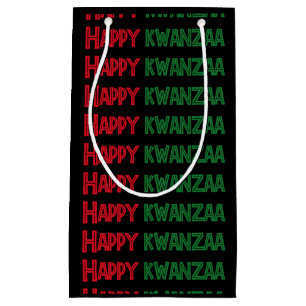 Happy Kwanzaa Greeting Small Gift Bag