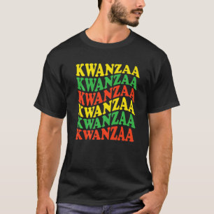 Happy Kwanzaa Groovy African Black Culture Afro wo T-Shirt
