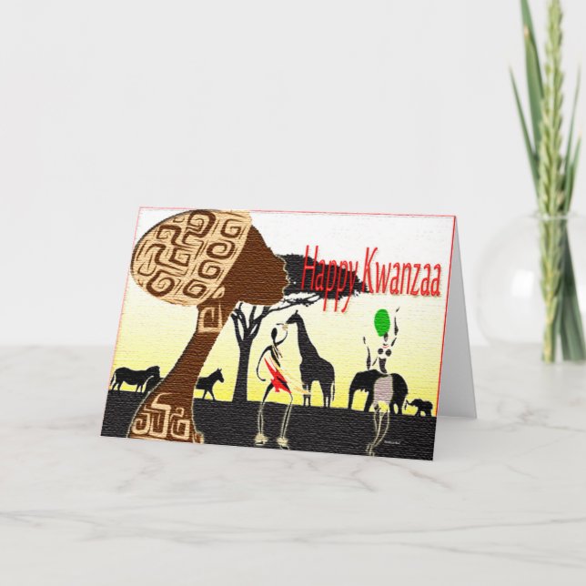 Happy Kwanzaa Holiday Card (Front)