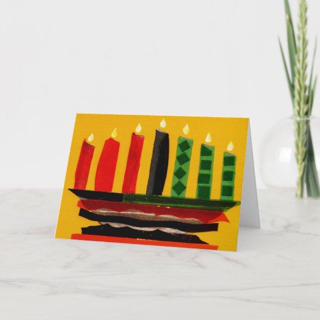 Happy Kwanzaa Holiday Card (Front)