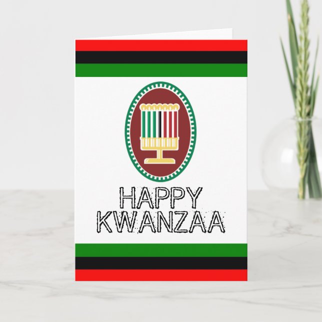 Happy Kwanzaa Holiday Card (Front)