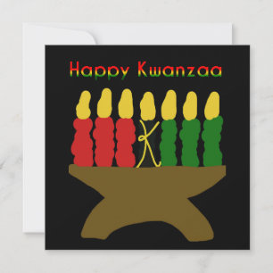 Happy Kwanzaa Kinara Invitation