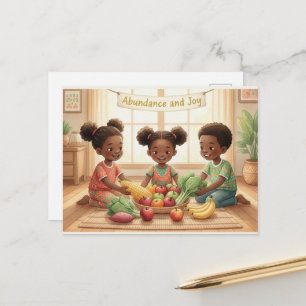 Happy Kwanzaa Kinara Postcard