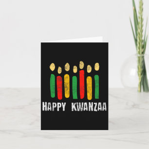 Happy Kwanzaa Kinara Seven Candles Principles Of K Card