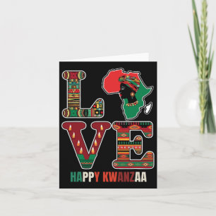 Happy Kwanzaa Kinara-seven Candles Principles Of K Card