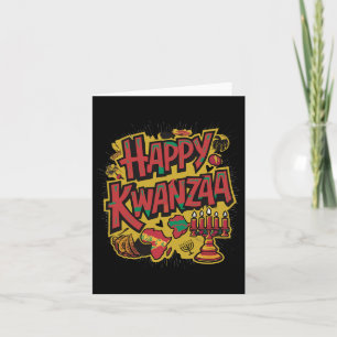 Happy Kwanzaa Kinara Seven Candles Principles Of K Card