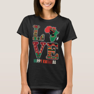 Happy Kwanzaa Kinara-seven Candles Principles Of K T-Shirt