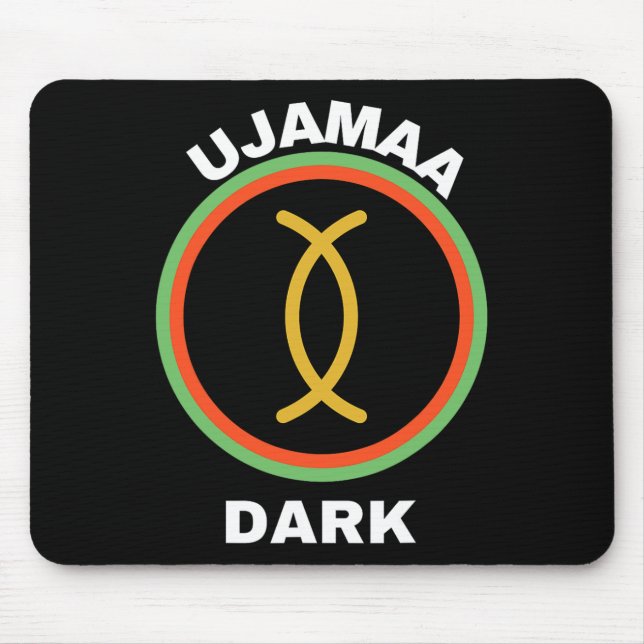 Happy Kwanzaa Kinara-ujamaa Principles Of Kwanzaa  Mouse Pad (Front)