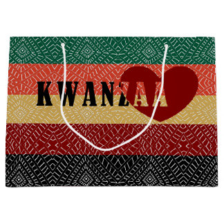 Happy Kwanzaa Large Gift Bag