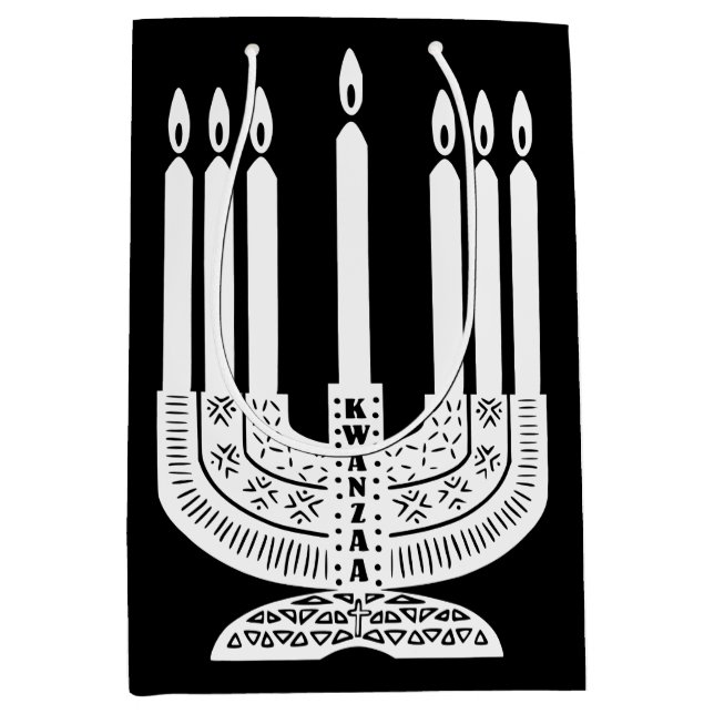Happy Kwanzaa Medium Gift Bag (Front)